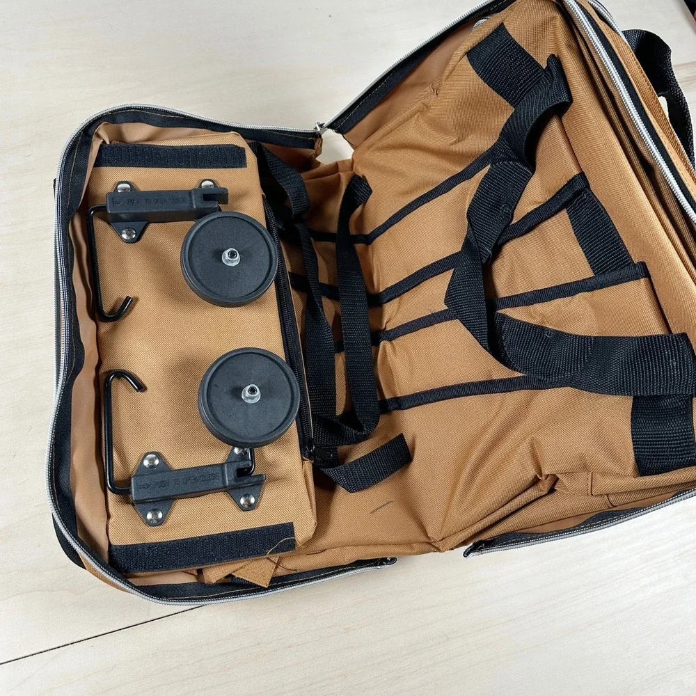 Kuni‎ 4 in 1 Versatile Bag Cognac Convertible Backpack Shoulder Laptop NWT